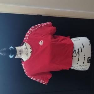 222 BANDA APUA T-SHIRT - RED WHITE- size M